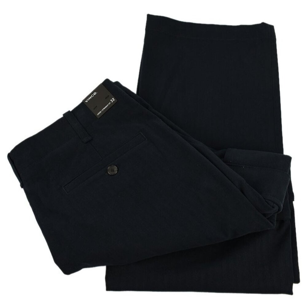 VINCE Coastal Blue LOUIE Herringbone Cotton Straight Fit Cargo Pants 32 NWT